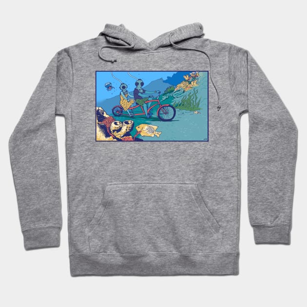 Tandem Ride Hoodie by OBSUART